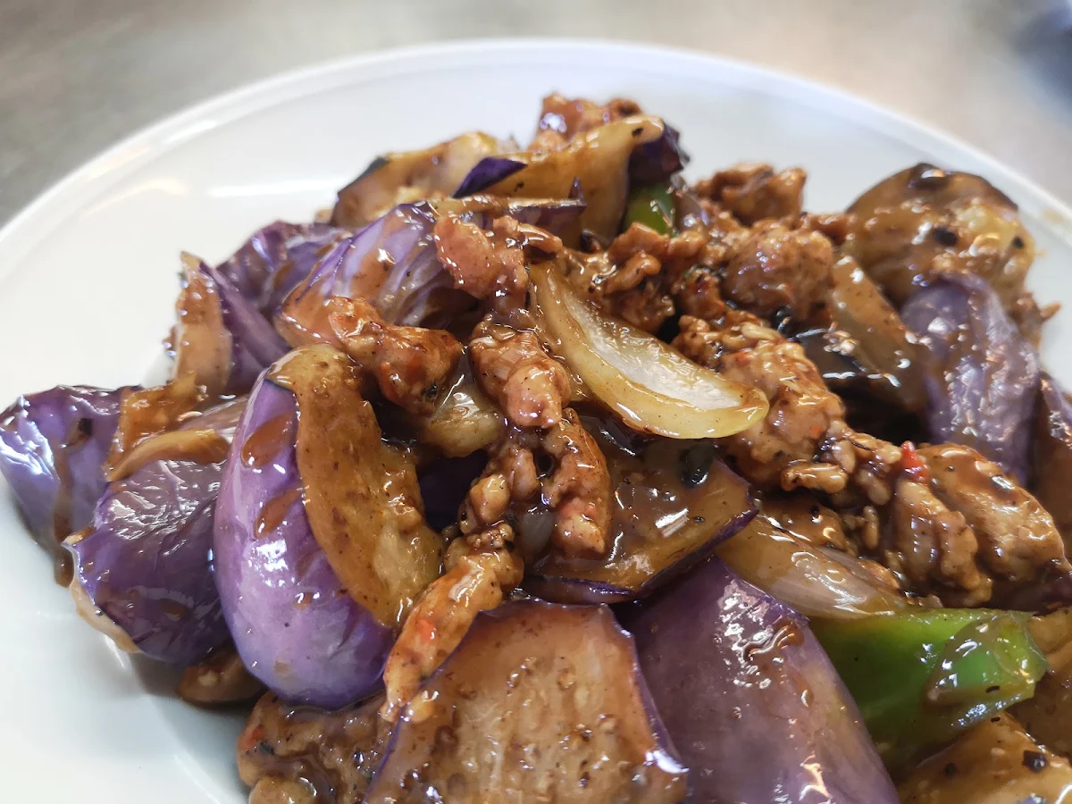 egg plant with minced meat 川香肉沫茄子